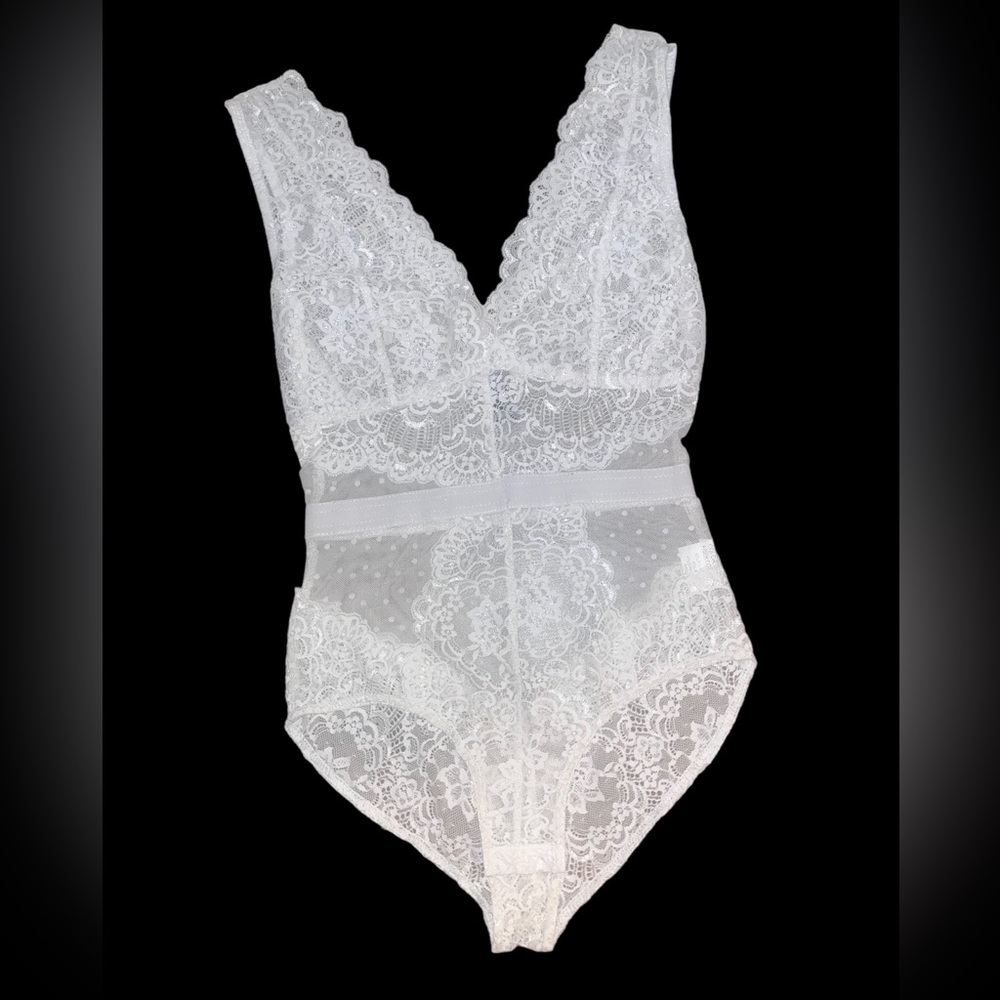 White Lace Bodysuit